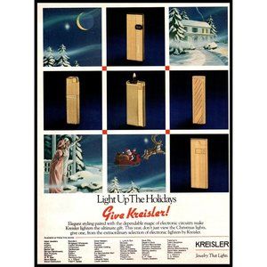 1984 Kreisler Vintage Print Ad Night Before Christmas Wall Art